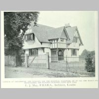 May, E. J., Cottage at Chislehurst, Walter Shaw Sparrow, Our homes,1909, p. 166.jpg